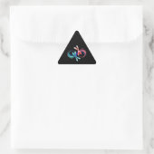 Oneindigheid met gloeiende libellen sticker (Tas)