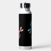 Oneindigheid met gloeiende libellen waterfles (Links)
