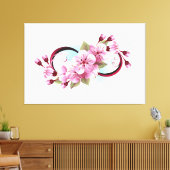 Oneindigheid met Kersenbloesem Bloemen Canvas Afdruk (Insitu (Woonkamer))
