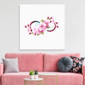 Oneindigheid met Kersenbloesem Bloemen Canvas Afdruk (Insitu (Woonkamer))