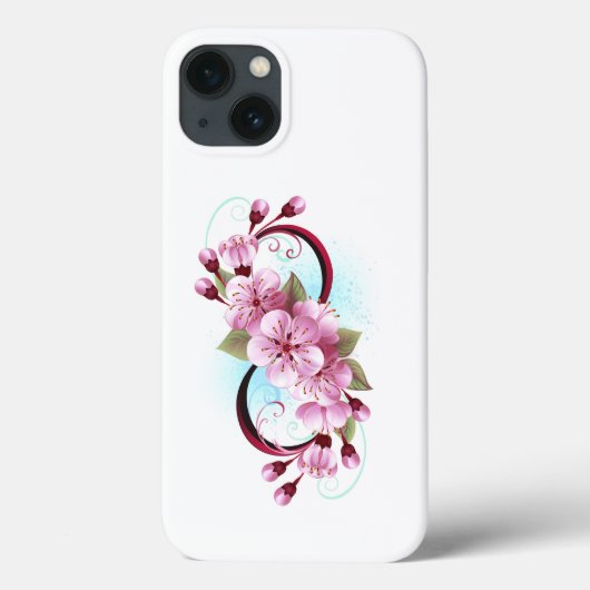 Oneindigheid met kersenbloesem bloemen Case-Mate iPhone case (Achterkant)
