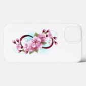 Oneindigheid met kersenbloesem bloemen Case-Mate iPhone case (Achterkant (horizontaal))