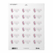 Oneindigheid met Kersenbloesem Bloemen Etiket (Full Sheet)