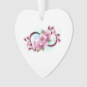 Oneindigheid met kersenbloesem bloemen ornament (voorkant)