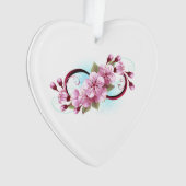 Oneindigheid met kersenbloesem bloemen ornament (voorkant)