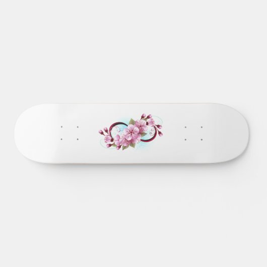 Oneindigheid met Kersenbloesem Bloemen Persoonlijk Skateboard (Horizontaal)