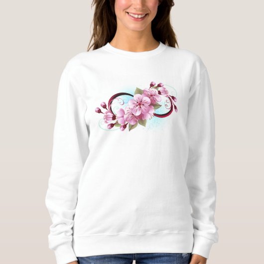 Oneindigheid met Kersenbloesem Bloemen Trui (Voorkant)
