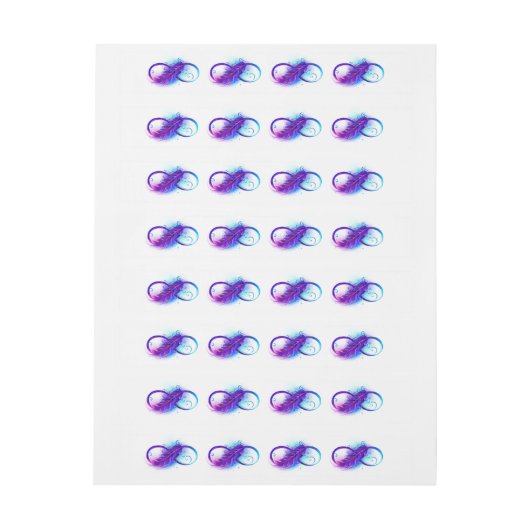 Oneindigheid met Paarse doezelaar (Vel)