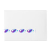 Oneindigheid met Paarse doezelaar Adreslabel Wikkel (Voorkant)