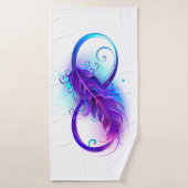 Oneindigheid met Paarse doezelaar Badhanddoek (Badhanddoek)