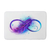 Oneindigheid met Paarse doezelaar Badmat (Voorkant)