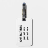 Oneindigheid met Paarse doezelaar Bagagelabel (Achterkant verticaal)