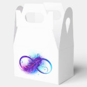 Oneindigheid met Paarse doezelaar Bedankdoosjes (Geopend)