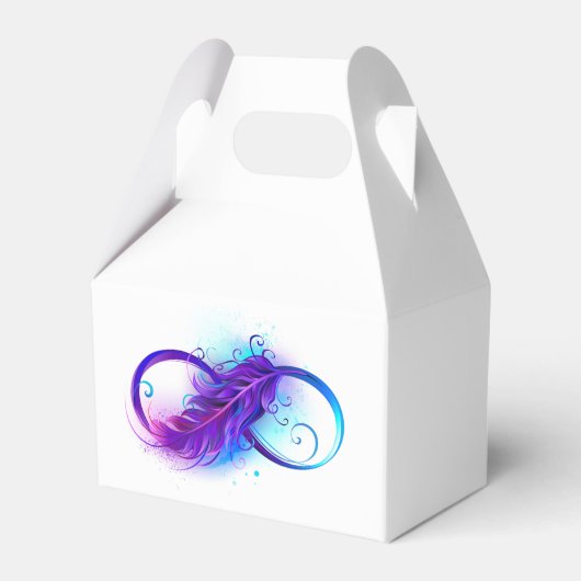 Oneindigheid met Paarse doezelaar Bedankdoosjes (Voorkant Zijde)