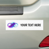 Oneindigheid met Paarse doezelaar Bumpersticker (Op auto)
