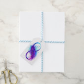 Oneindigheid met Paarse doezelaar Cadeaulabel (Met Touw)