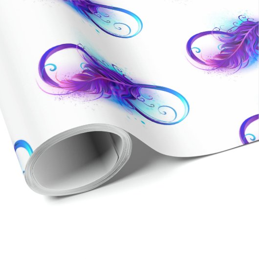 Oneindigheid met Paarse doezelaar Cadeaupapier (Rol Hoek)