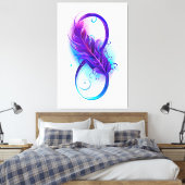 Oneindigheid met Paarse doezelaar Canvas Afdruk (Insitu (Slaapkamer))