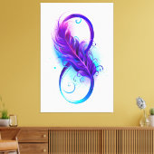 Oneindigheid met Paarse doezelaar Canvas Afdruk (Insitu (Woonkamer))