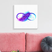 Oneindigheid met Paarse doezelaar Canvas Afdruk (Insitu (Woonkamer))