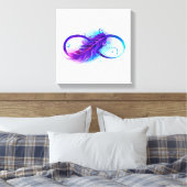 Oneindigheid met Paarse doezelaar Canvas Afdruk (Insitu (Slaapkamer))