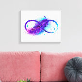 Oneindigheid met Paarse doezelaar Canvas Afdruk (Insitu (Woonkamer))