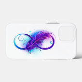 Oneindigheid met Paarse doezelaar Case-Mate iPhone Case (Achterkant (horizontaal))