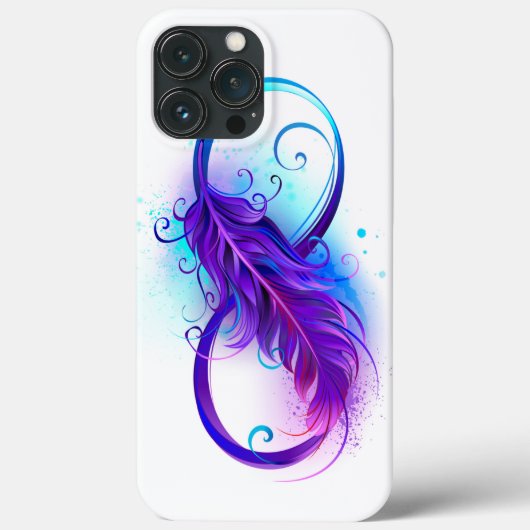 Oneindigheid met Paarse doezelaar Case-Mate iPhone Case (Achterkant)