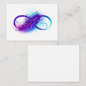 Oneindigheid met Paarse doezelaar Contactkaartje (Voorkant / Achterkant)