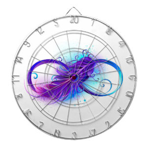 Oneindigheid met Paarse doezelaar Dartbord