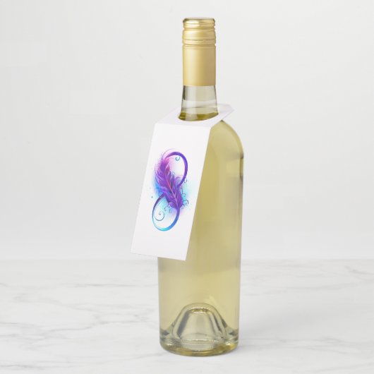 Oneindigheid met Paarse doezelaar Flessenhanger (Schuin)