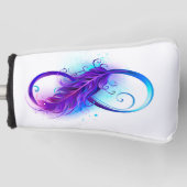 Oneindigheid met Paarse doezelaar Golfheadcover (Voorkant)