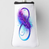 Oneindigheid met Paarse doezelaar Golfheadcover (Draai 90)