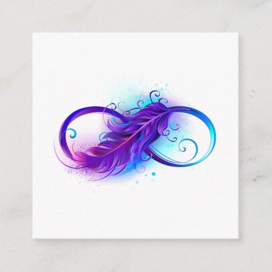 Oneindigheid met Paarse doezelaar Informatiekaartje (Voorkant)