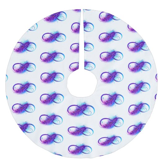 Oneindigheid met Paarse doezelaar Kerstboom Rok (Voorkant)