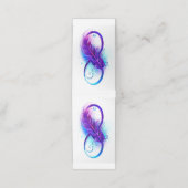Oneindigheid met Paarse doezelaar Klantenkaartje (Buitenkant ongevouwen)