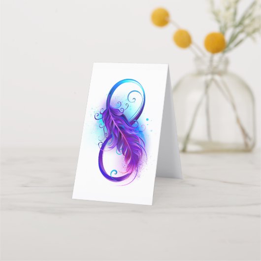 Oneindigheid met Paarse doezelaar Klantenkaartje (Achterkant)