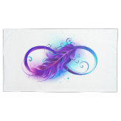 Oneindigheid met Paarse doezelaar Kussensloop (Voorkant-Links)