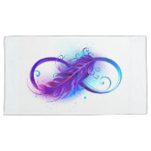 Oneindigheid met Paarse doezelaar Kussensloop (Voorkant-Rechts)