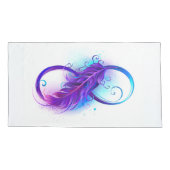 Oneindigheid met Paarse doezelaar Kussensloop (Achterkant-Links)