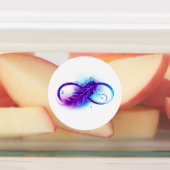 Oneindigheid met Paarse doezelaar Labels (Aangebracht)