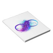 Oneindigheid met Paarse doezelaar Notitieblok (Schuin)