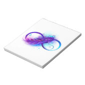 Oneindigheid met Paarse doezelaar Notitieblok (Linkerzijde)