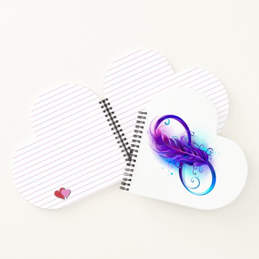 Oneindigheid met Paarse doezelaar Notitieboek (Binnen)