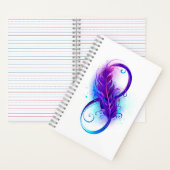 Oneindigheid met Paarse doezelaar Notitieboek (Binnen)