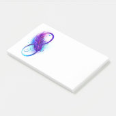 Oneindigheid met Paarse doezelaar Post-it® Notes (Schuin)