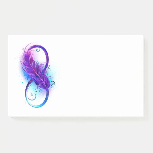 Oneindigheid met Paarse doezelaar Post-it® Notes (Voorkant)