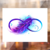 Oneindigheid met Paarse doezelaar Raamsticker (Vel 2)