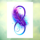 Oneindigheid met Paarse doezelaar Raamsticker (Vel 3)