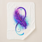 Oneindigheid met Paarse doezelaar Sherpa Deken (Voorkant)